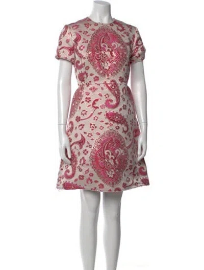 Pre-owned Marni Printed Mini Dress W/ Tags In Pink