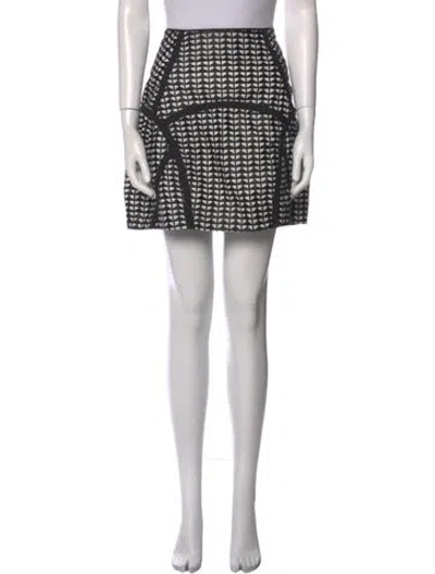 Pre-owned Marni Printed Mini Skirt In Black