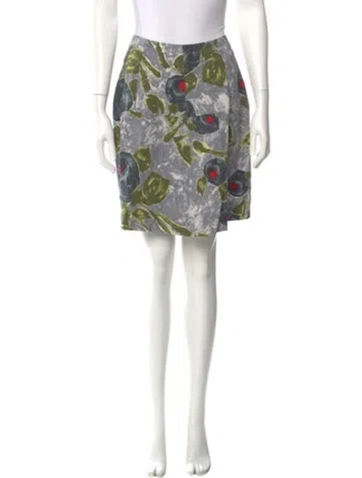 Pre-owned Marni Printed Mini Skirt In Multi