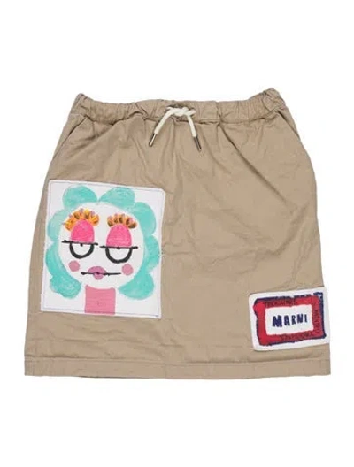 Pre-owned Marni Printed Mini Skirt In Neutral
