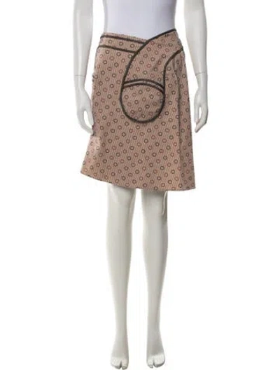 Pre-owned Marni Printed Mini Skirt In Neutral