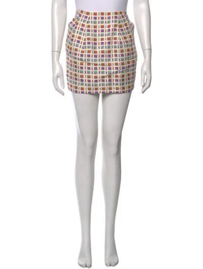 Pre-owned Marni Printed Mini Skirt In Neutrals
