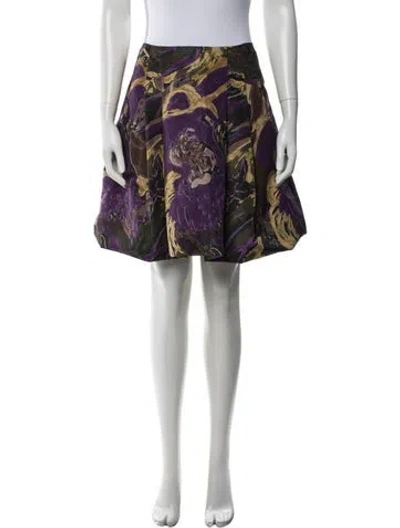 Pre-owned Marni Printed Mini Skirt In Purple