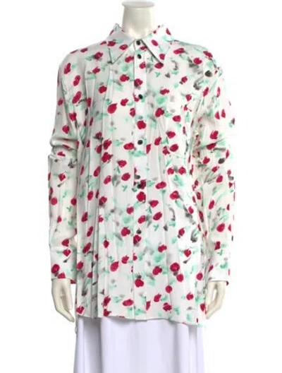 Pre-owned Marni Printed Mock Neck Tunic In Multi