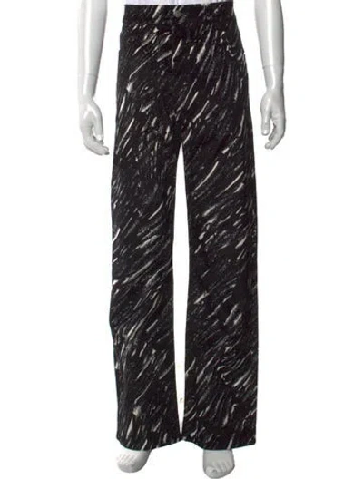 Pre-owned Marni Printed Pants W/ Tags In Black