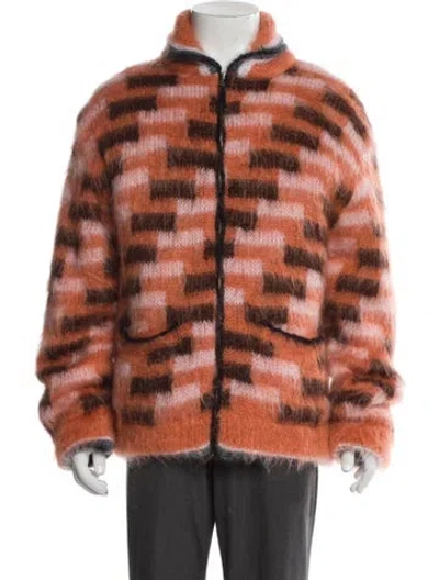 Pre-owned Marni Printed Puffer Coat W/ Tags In Orange