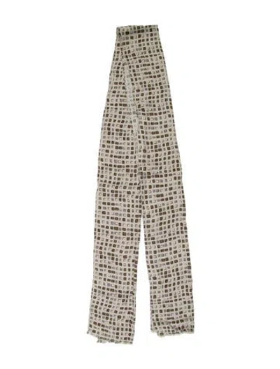 Pre-owned Marni Printed Scarf In Neutral