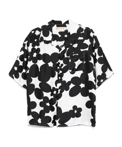 MARNI MARNI DILLES PRINTED SHORT SLEEVED SHIRT