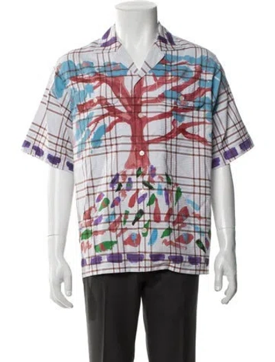 Pre-owned Marni Printed Short Sleeve Shirt In Multi
