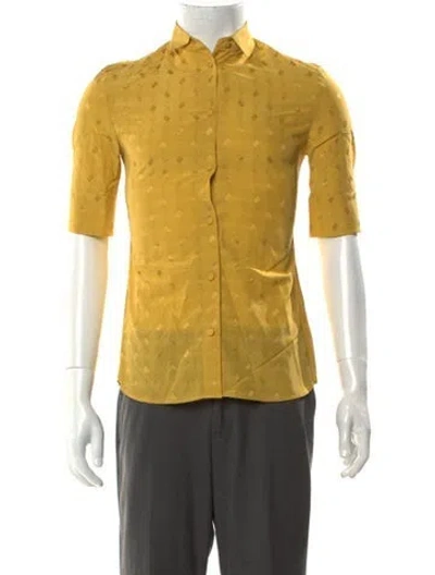Pre-owned Marni Printed Short Sleeve Shirt W/ Tags In Yellow