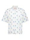 Marni Printed Short-sleeves Shirt In White