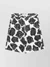 Marni Printed Shorts With Pockets And Belt Loops In White