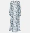Marni Printed Silk Maxi Dress In Multicoloured