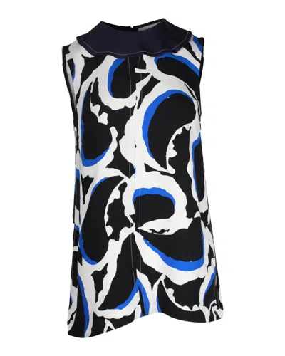 Marni Printed Sleeveless Top In Multicolor Viscose