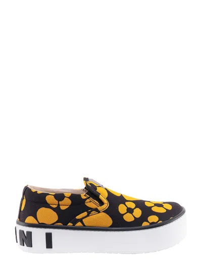 Marni Printed Slip On Sneakers In Multicolor