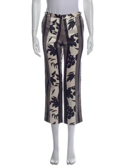 Pre-owned Marni Printed Straight Leg Pants In Multi