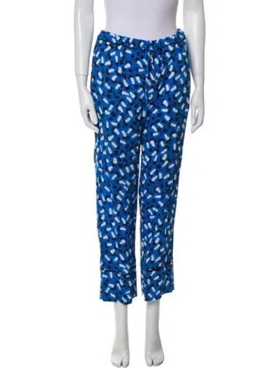 Pre-owned Marni Printed Sweatpants In Blue