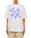 Marni Boxy T-shirt In Cotton With Flower Print