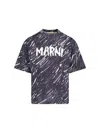 Marni Men's Logo Print T-shirt In Black