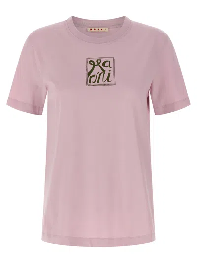 MARNI PRINTED T-SHIRT PINK