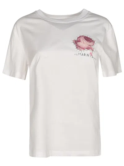 Marni Printed T-shirt In White