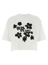 Marni White Cotton T-shirt With Daisy Garden Print