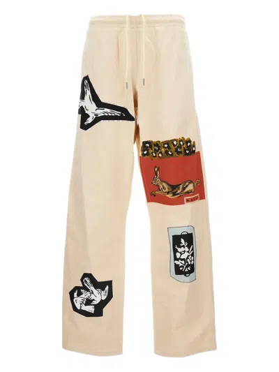 Marni Printed Track Pants In Neutral
