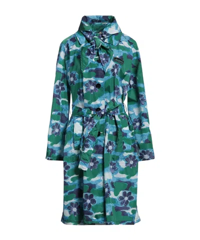 Marni Printed Trench Coat In Multi