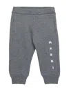 Marni Logo-print Leggings In Gray