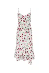 Marni Watercolor Floral Ruffle Tiered Midi Dress