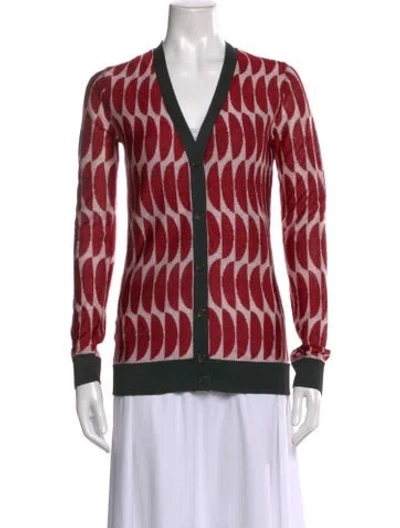 Pre-owned Marni Printed V-neck Sweater