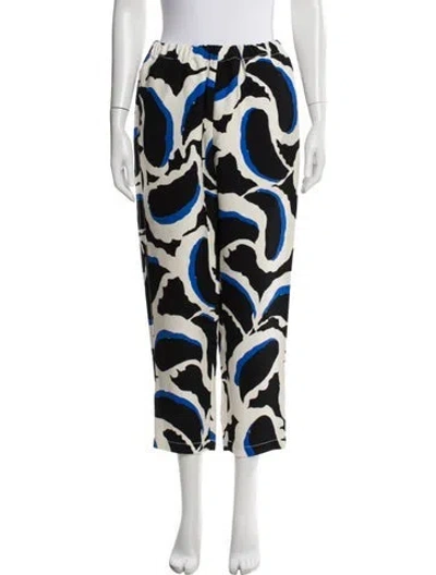 Pre-owned Marni Printed Wide Leg Pants In Black