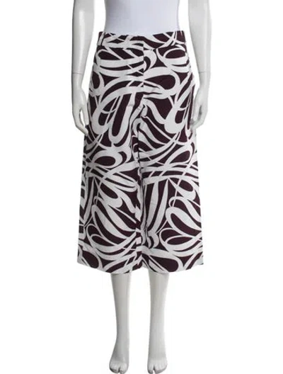 Pre-owned Marni Printed Wide Leg Pants In Multi