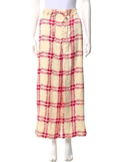 Pre-owned Marni Printed Wide Leg Pants W/ Tags In Neutral