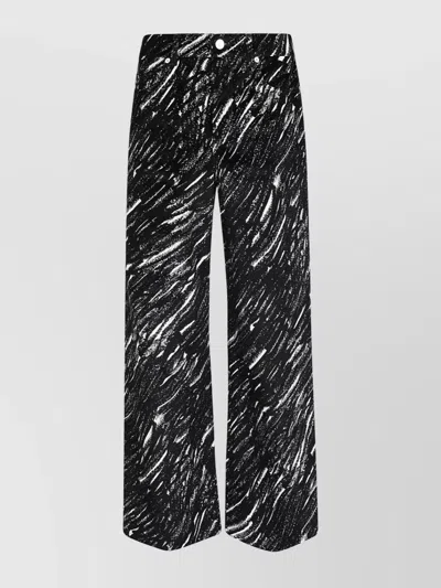 Marni Printed Wide Leg Trousers