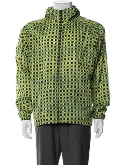 Pre-owned Marni Printed Windbreaker In Green
