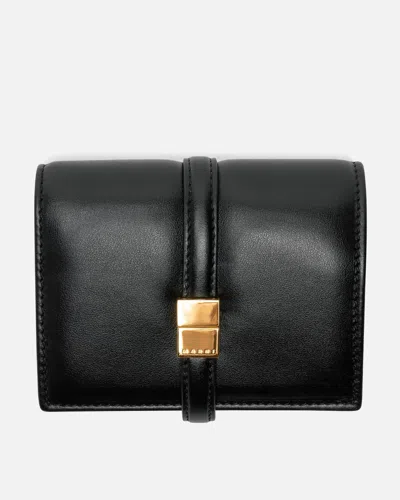 Marni Prisma Billfold Leather Wallet - Black