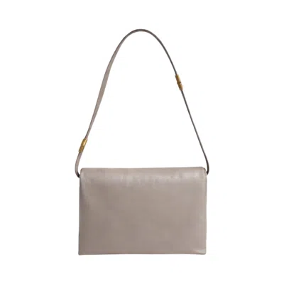Pre-owned Marni Prisma Large Leather Shoulder Bag 'cork' | Tan | Men's Size Onesize
