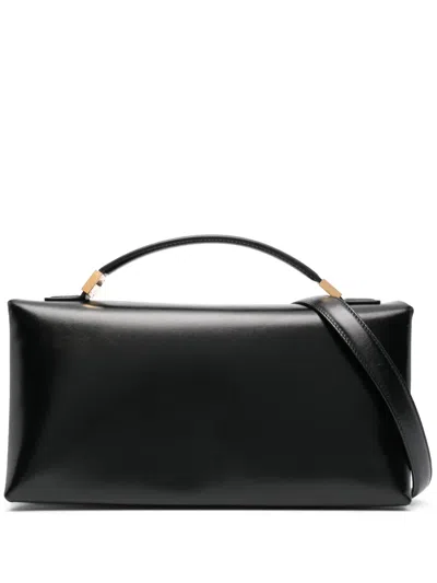 Marni Prisma Leather Small Bag In Schwarz