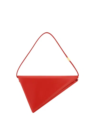 Marni Prisma Shoulder Bag In Red