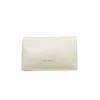Marni Prisma Shoulder Bag In Natural White Leather