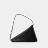 Marni Prisma Triangle Bag  -  - Leather - Black In Black