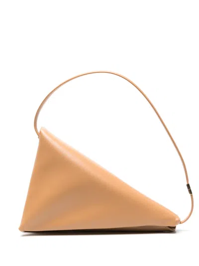Marni Prisma Triangle Shoulder Bag In Neutrals