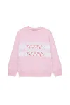Marni Felpa Girocollo Con Logo Promenade In Pink