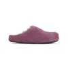 Marni Slip-on Mule Sandals In Textured Calf Hair In Purple