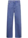 Marni Straight Leg Organic Denim Jeans In Blue