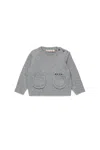 Marni Wool-blend Pullover With Small Pockets In Gray
