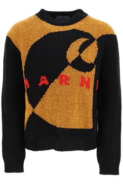 MARNI PULLOVER WITH INLAID LOGO