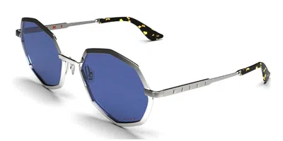 Marni Pulpit Rock Blue Opw Men's Sunglasses Silver Size 56