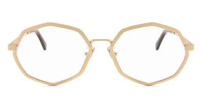 Marni Pulpit Rock Optical Oro Men's Glasses, Gold, Size 55